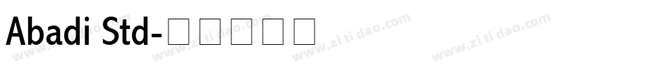 Abadi Std字体转换